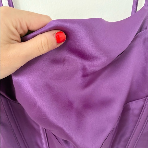 Retrofete Celia Corset Cropped Tank Top in Orchid Purple Size Small - Picture 7 of 12